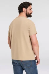 Levi's Big & Tall Shirt 'Original Housemark Tee' Khaki/Beige/Braun