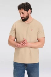 Levi's Big & Tall Shirt 'Original Housemark Tee' Khaki/Beige/Braun