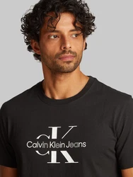 Calvin Klein Jeans T-Shirt DISRUPTED OUTLINE MONOLOGO TEE Schwarz