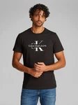 Calvin Klein Jeans T-Shirt DISRUPTED OUTLINE MONOLOGO TEE Schwarz