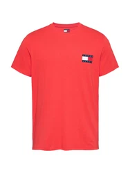 Tommy Jeans T-Shirt 'ESSENTIAL' Rot