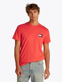 Tommy Jeans T-Shirt 'ESSENTIAL' Rot