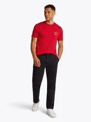 Tommy Hilfiger Rundhalsshirt HILFIGER STACK TEE Rot