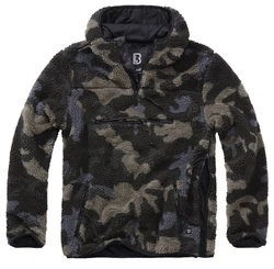 Brandit Teddyfleece Worker Pullover Dunkelgrün