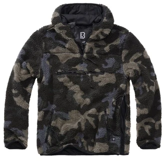 Brandit Teddyfleece Worker Pullover Dunkelgrün