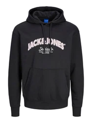 JACK & JONES Sweatshirt JORBRONX Schwarz/Hellblau/Dunkelblau