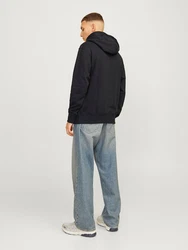 JACK & JONES Sweatshirt JORBRONX Schwarz/Hellblau/Dunkelblau