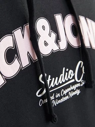 JACK & JONES Sweatshirt JORBRONX Schwarz/Hellblau/Dunkelblau