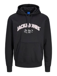 JACK & JONES Sweatshirt JORBRONX Schwarz/Hellblau/Dunkelblau