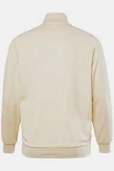 JP1880 Fleecejacke Sweatjacke Fitness Stehkragen Khaki/Beige/Creme/Weiß