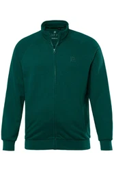JP1880 Fleecejacke Sweatjacke Fitness Stehkragen Dunkelgrün