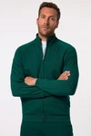 JP1880 Fleecejacke Sweatjacke Fitness Stehkragen Dunkelgrün
