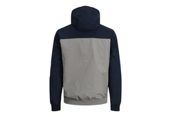JACK & JONES JJERUSH Hood Bomber NOOS 12200208 Dunkelblau/Grau