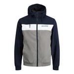 JACK & JONES JJERUSH Hood Bomber NOOS 12200208 Dunkelblau/Grau JACK & JONES JJERUSH Hood Bomber NOOS 12200208 Dunkelblau/Grau