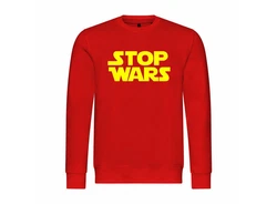 deinshirt Rundhalspullover Herren Pullover Stop Wars Mit Print Motiv Rot/Orange/Dunkelrot/Gelb/Grün