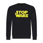 deinshirt Rundhalspullover Herren Pullover Stop Wars Mit Print Motiv Gelb/Grün