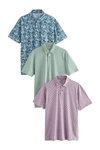 Next Poloshirt Poloshirts aus Jersey im 3er-Pack 