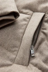 Next Steppmantel Donegal-Puffer-Steppmantel Khaki/Beige/Braun