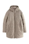Next Steppmantel Donegal-Puffer-Steppmantel Khaki/Beige/Braun