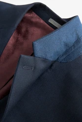 Next Baukastensakko Slim Fit Anzugsakko Hellblau/Dunkelblau/Blau