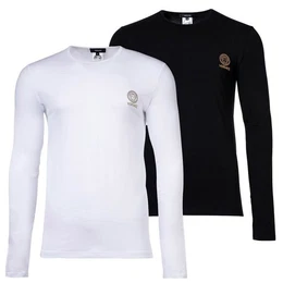 T-Shirt Herren Langarmshirt, 2er Pack - TOPEKA, (Packung, 2er Pack)