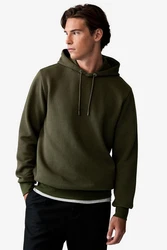 Next Kapuzensweatshirt Premium Hoodie mit Struktur Dunkelgrün