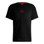 HUGO T-Shirt Laze Lazer T-Shirt Schwarz/Rot