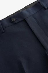 Next Anzughose Strukturierter Anzug Slim Fit Hose Dunkelblau/Blau/Hellblau