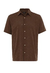 Antioch Blusenshirt Kent Collar Shirt Braun/Dunkelbraun