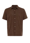 Antioch Blusenshirt Kent Collar Shirt Braun/Dunkelbraun