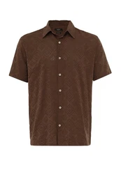 Antioch Blusenshirt Kent Collar Shirt Braun/Dunkelbraun