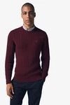 Next 2-in-1 Pullover Hemdeinsatz Dunkelrot/Bordeaux