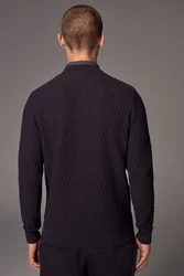 Next 2-in-1 Pullover Hemdeinsatz Dunkelrot/Schwarz/Bordeaux/Braun
