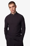 Next 2-in-1 Pullover Hemdeinsatz Dunkelrot/Schwarz/Bordeaux/Braun