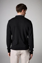 Next 2-in-1 Pullover Hemdeinsatz Schwarz/Rot/Beige
