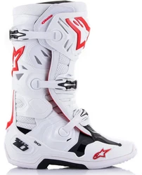 Alpinestars Tech 10 Supervented Motocross Stiefel Weiß/Rot