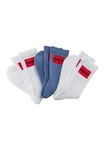 HUGO Freizeitsocken QS RIB LABEL Weiß/Hellblau