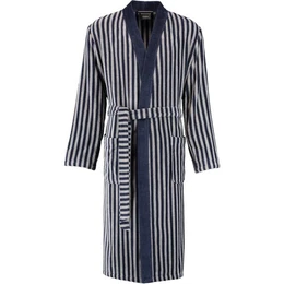 Caw Herrenbademantel Streifen 3833 Kimono Velours, Kimono, 100% Baumwolle