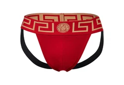 Versace Tanga Herren Jockstrap Rot/Dunkelrot