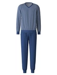 CALIDA Pyjama Cotton Special Herren Grau/Blau/Dunkelblau/Hellblau