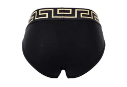 Versace Herren Slip TOPEKA (2er Pack) Weiß/Orange/Gold/Lila/Creme/Braun
