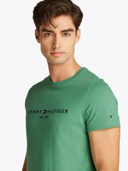 TOMMY HILFIGER T-Shirt Türkis/Dunkelgrün/Grün
