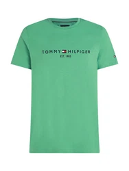 TOMMY HILFIGER T-Shirt Türkis/Dunkelgrün/Grün