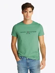 TOMMY HILFIGER T-Shirt Türkis/Dunkelgrün/Grün