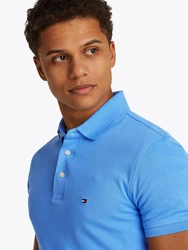 Tommy Hilfiger Poloshirt Core 1985 1985 SLIM POLO Blau/Hellblau