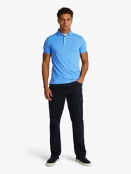 Tommy Hilfiger Poloshirt Core 1985 1985 SLIM POLO Blau/Hellblau