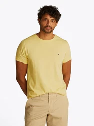 Tommy Hilfiger T-Shirt Stretch Slim Fit Tee Khaki/Gelb/Grün
