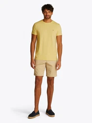 Tommy Hilfiger T-Shirt Stretch Slim Fit Tee Khaki/Gelb/Grün