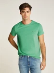 Tommy Hilfiger T-Shirt Stretch Slim Fit Tee Grün/Türkis/Neonfarben