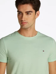 Tommy Hilfiger T-Shirt Stretch Slim Fit Tee Grün/Hellgrün